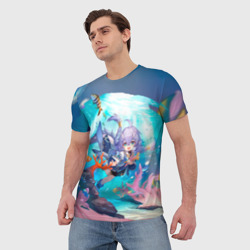 Мужская футболка 3D Байлу электрический тип - фото 2