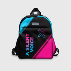 Детский рюкзак 3D A Silent Voice - neon gradient: надпись, символ