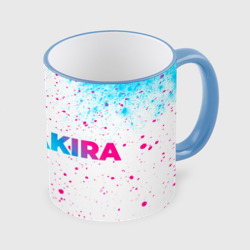 Кружка с полной запечаткой Akira neon gradient style: надпись и символ