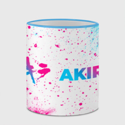 Кружка с полной запечаткой Akira neon gradient style: надпись и символ - фото 2