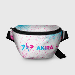 Поясная сумка 3D Akira neon gradient style: надпись и символ