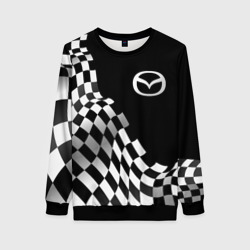 Женский свитшот 3D Mazda racing flag