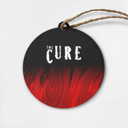Деревянная игрушка круг The Cure red plasma