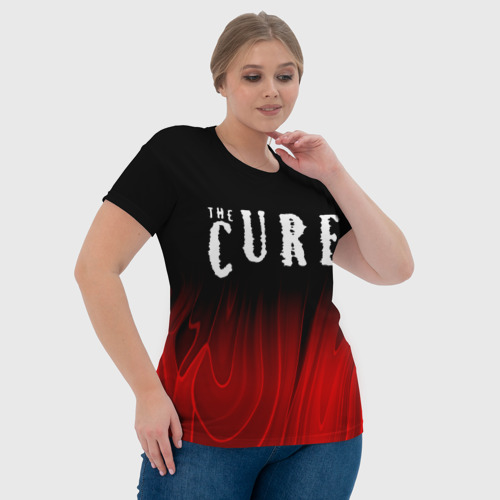 Женская футболка 3D The Cure red plasma, цвет 3D печать - фото 6