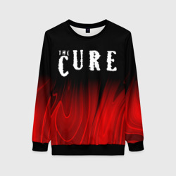 Женский свитшот 3D The Cure red plasma