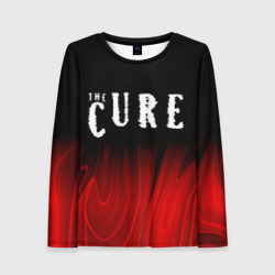 Женский лонгслив 3D The Cure red plasma