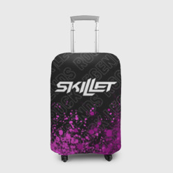 Чехол для чемодана 3D Skillet rock Legends: символ сверху