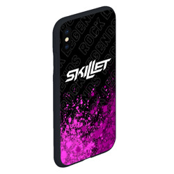 Чехол для iPhone XS Max матовый Skillet rock Legends: символ сверху - фото 2