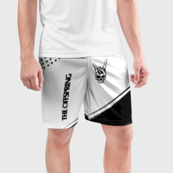Мужские шорты спортивные The Offspring и рок символ на светлом фоне - фото 2