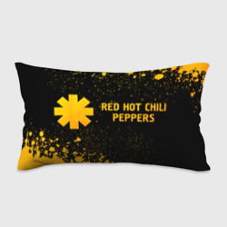 Подушка 3D антистресс Red Hot Chili Peppers - gold gradient: надпись и символ