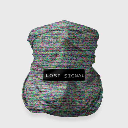 Бандана-труба 3D Lost signal, цвет 3D печать