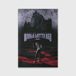 Обложка для паспорта матовая кожа Playboi Carti, Whole Lotta Red