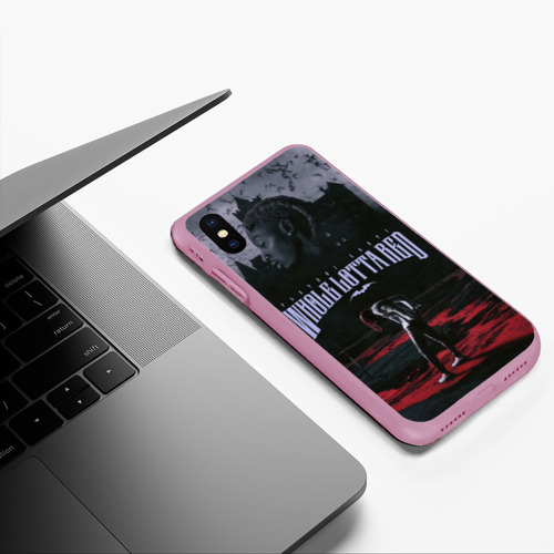 Чехол для iPhone XS Max матовый Playboi Carti, Whole Lotta Red, цвет розовый - фото 5