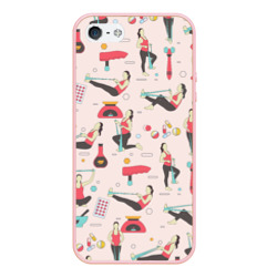 Чехол для iPhone 5/5S матовый Sport Woman