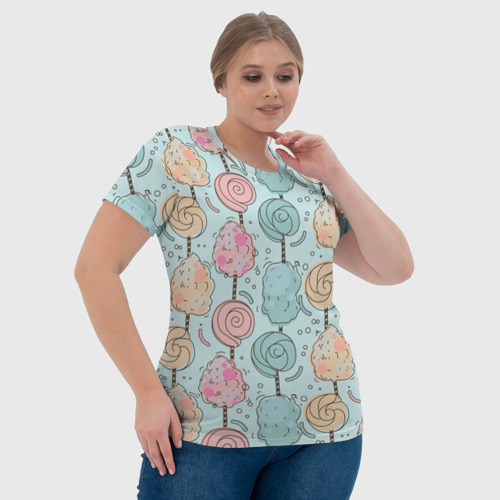Женская футболка 3D с принтом Сладкий день, фото #4