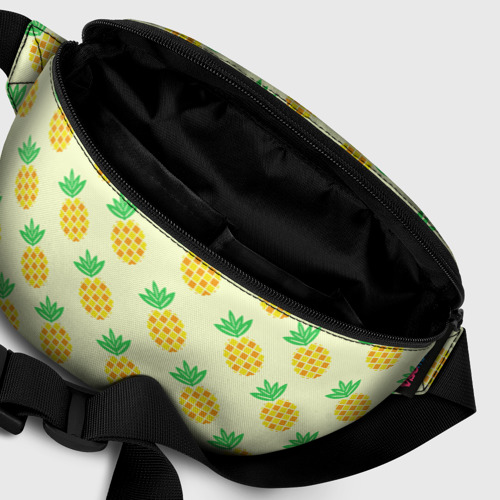 Поясная сумка 3D с принтом Летние ананасы, фото #6