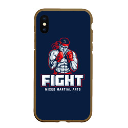 Чехол для iPhone XS Max матовый Fight ММА