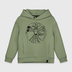 Детское худи Oversize хлопок Витрувианский Неверь в худо