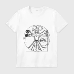 Мужская футболка хлопок Витрувианский Неверь в худо