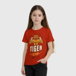 Детская футболка 3D Tiger - боец - фото 2