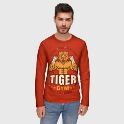 Мужской лонгслив 3D Tiger - боец - фото 2