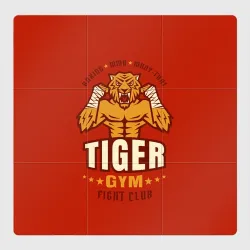 Магнитный плакат 3Х3 Tiger - боец