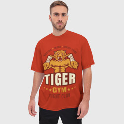 Мужская футболка oversize 3D Tiger - боец - фото 2