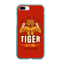 Чехол для iPhone 7Plus/8 Plus матовый Tiger - боец