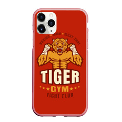 Чехол для iPhone 11 Pro Max матовый Tiger - боец