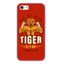 Чехол для iPhone 5/5S матовый Tiger - боец