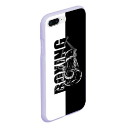 Чехол для iPhone 7Plus/8 Plus матовый Boxing чёрно-белое - фото 2