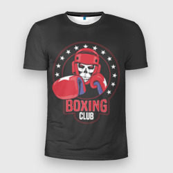 Мужская футболка 3D Slim Boxing club - боксёр