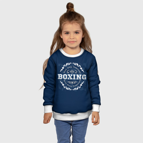 Детский свитшот 3D Boxing - надпись, цвет 3D печать - фото 7