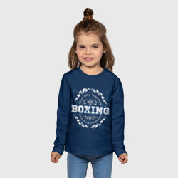 Детский лонгслив 3D Boxing - надпись - фото 2