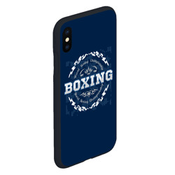 Чехол для iPhone XS Max матовый Boxing - надпись - фото 2