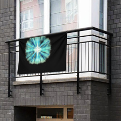 Флаг-баннер Тай-дай бирюзовый круг - фото 2