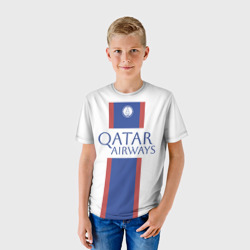 Детская футболка 3D Мбаппе, белая форма - фото 2