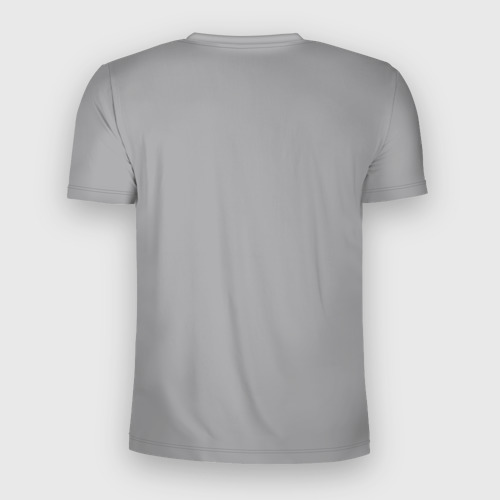 Мужская футболка 3D Slim с принтом Такса порода, вид сзади #1