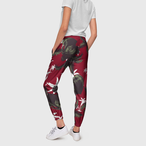 Женские брюки 3D Пальмы и Давид Микеланджело, цвет 3D печать - фото 4