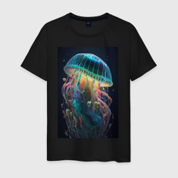 Большая медуза – Футболка из хлопка с принтом купить со скидкой в -20%