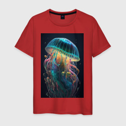 Большая медуза – Футболка из хлопка с принтом купить со скидкой в -20%