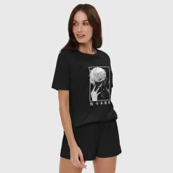 Женская пижама с шортиками хлопок Токийский гуль - дэд инсайд - фото 2