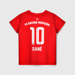 Детская футболка 3D Лерой Сане Бавария Мюнхен форма 22-23 домашняя