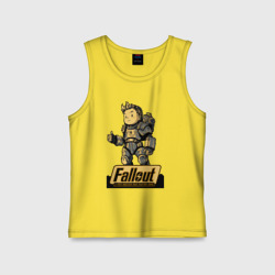 Детская майка хлопок Vault boy in armor