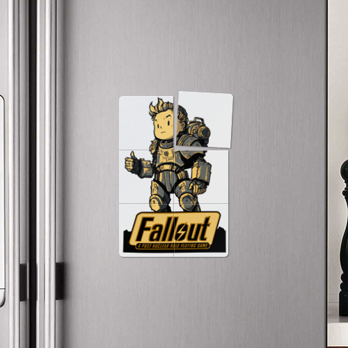 Магнитный плакат 2Х3 Vault boy in armor - фото 4