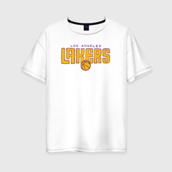 Женская футболка хлопок Oversize NBA Lakers