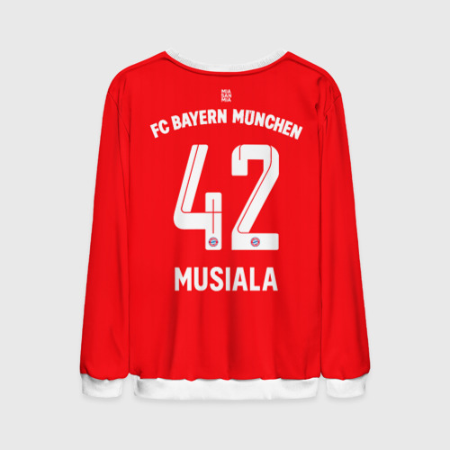 Мужской свитшот 3D Джамал Мусиала Бавария Мюнхен форма 22-23 домашняя, цвет белый - фото 2