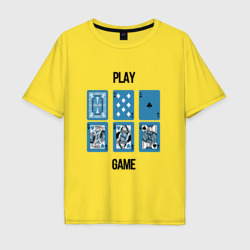 Мужская футболка хлопок Oversize Игра в карты