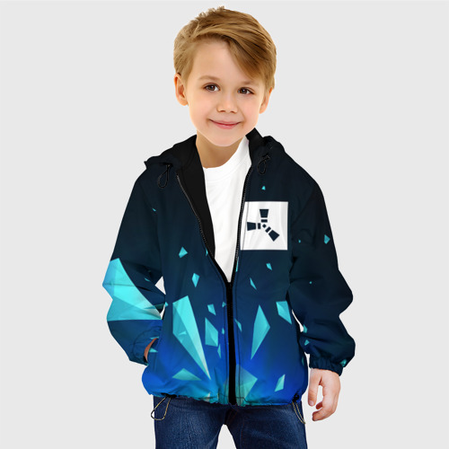 Детская куртка 3D Rust взрыв частиц, цвет черный - фото 3