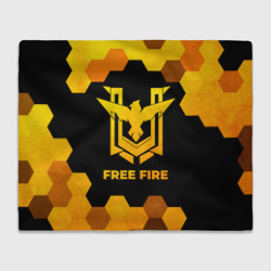 Плед 3D Free Fire - gold gradient